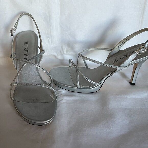 Beautiful silver Metaphor sandals - 10M - Verna - Picture 2 of 9
